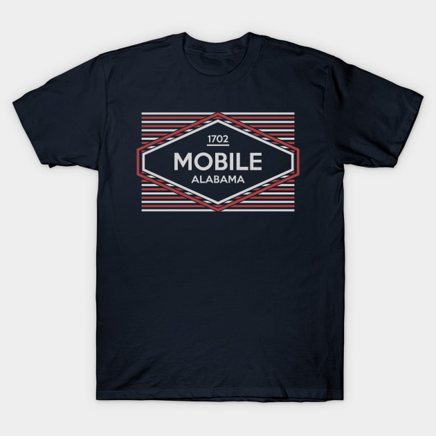 Mobile Alabama T-Shirt by RAADesigns